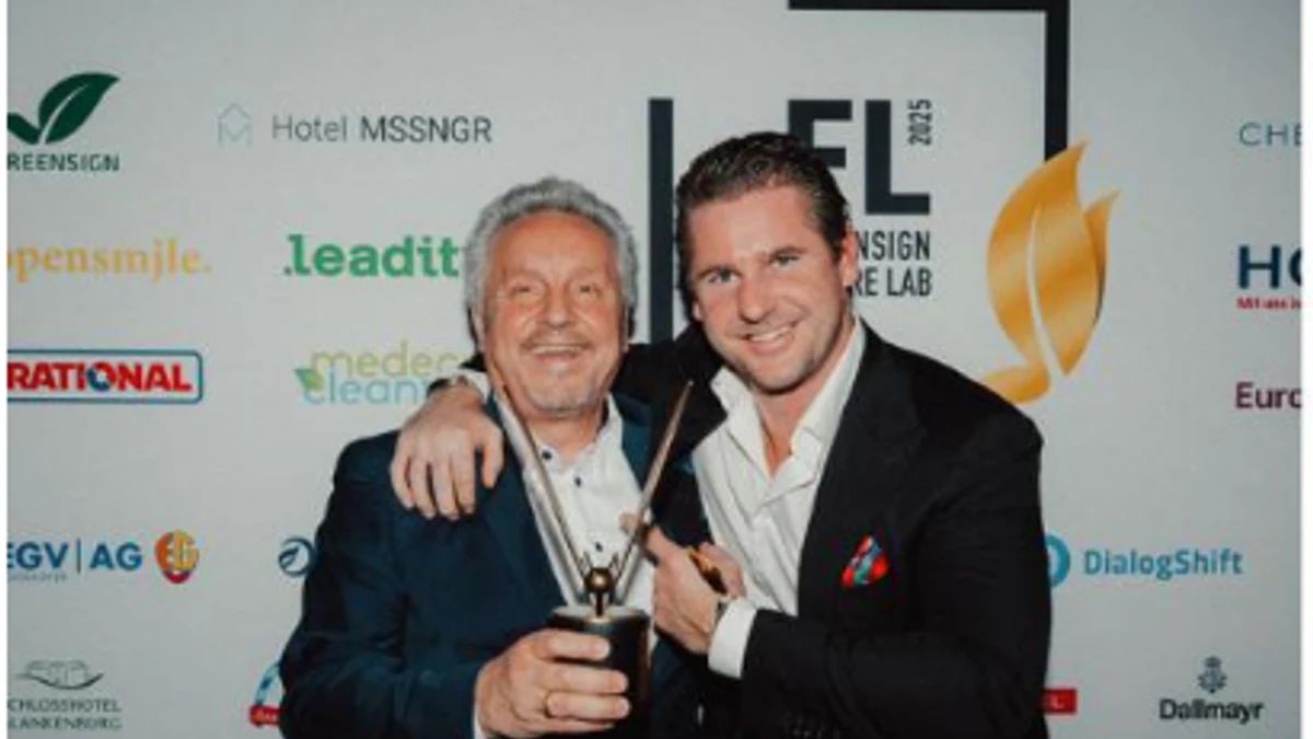 Fritz Pattis bei der Verleihung des GREEN MONARCH Awards